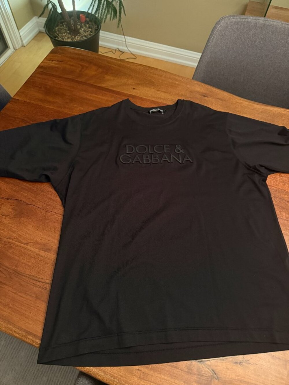 Dolce & Gabbana Men's Black T-shirt - Size 54 (XL)